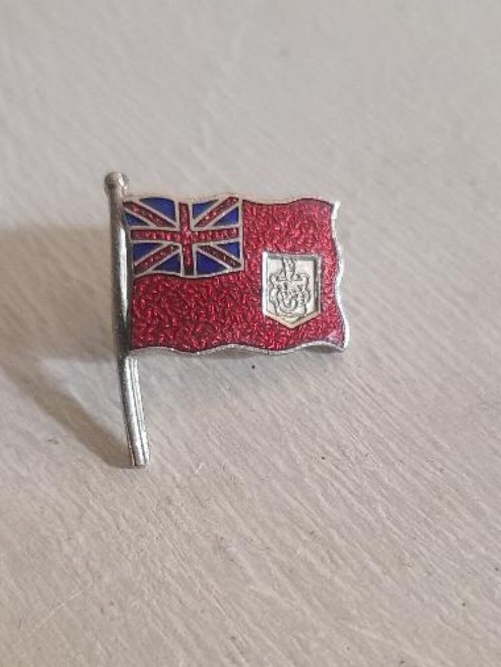 Bermuda National Flag Vintage Lapel Pin - British Overseas Territory Badge Pin
